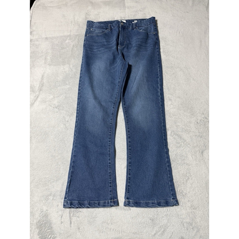 Nicole Miller Jeans Womens 16 Soho High Rise Bootcut Blue 33x28.5